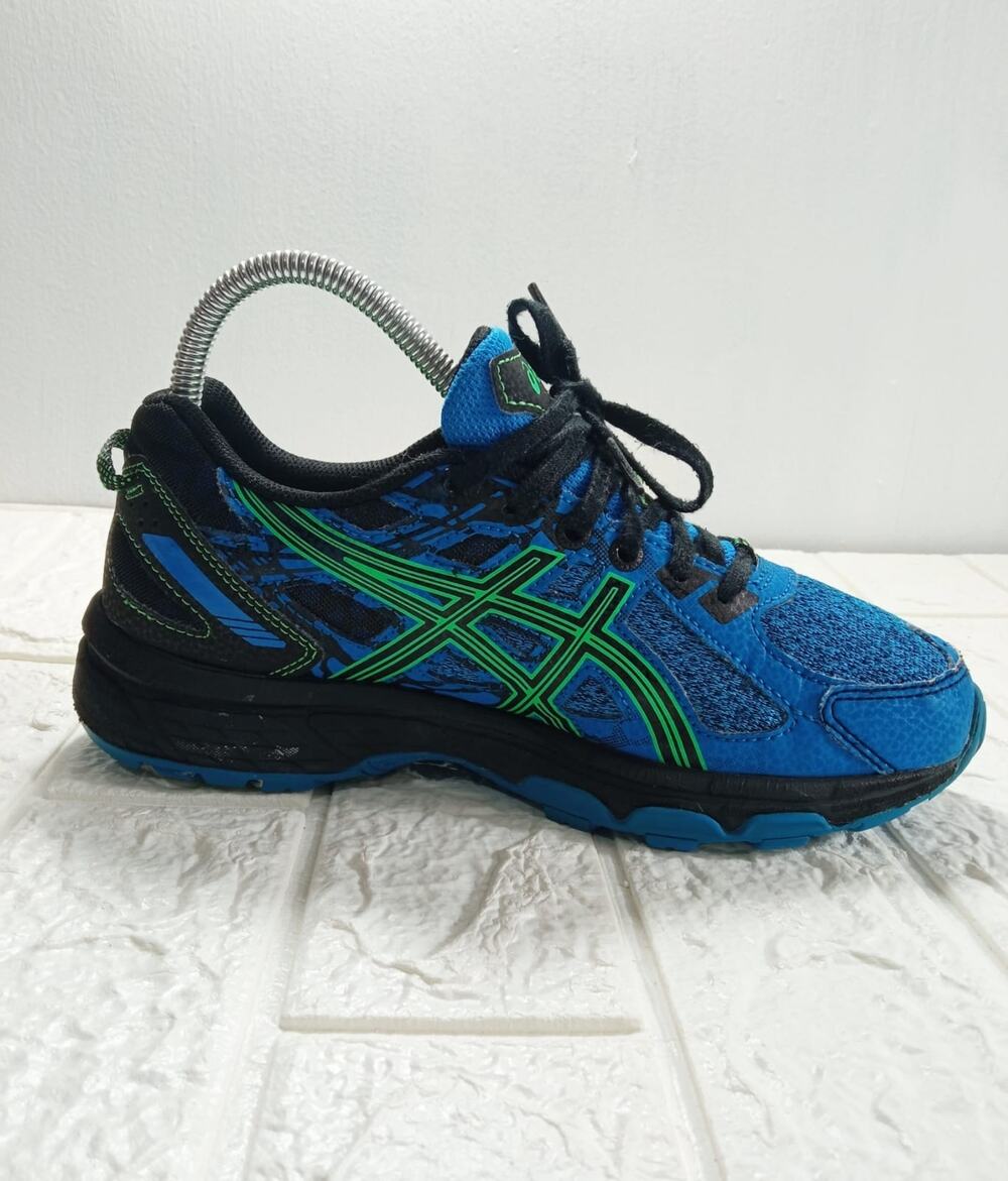 Asics Gel-Venture 6 GS 1014A077 Running Shoes Blue Green Trekking Size 4.5 Y